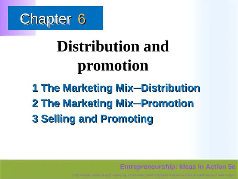 The Marketing Mix─Distribution