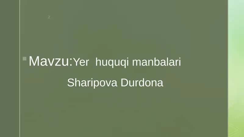 Yerhuquqi manbalari