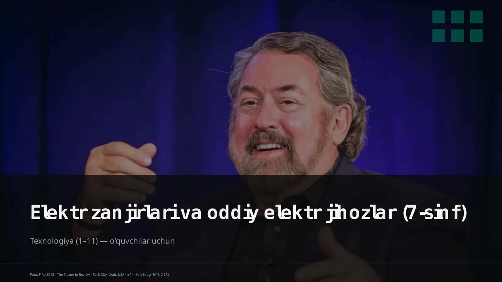 Elektr zanjirlari va oddiy elektr jihozlar (7-sinf)