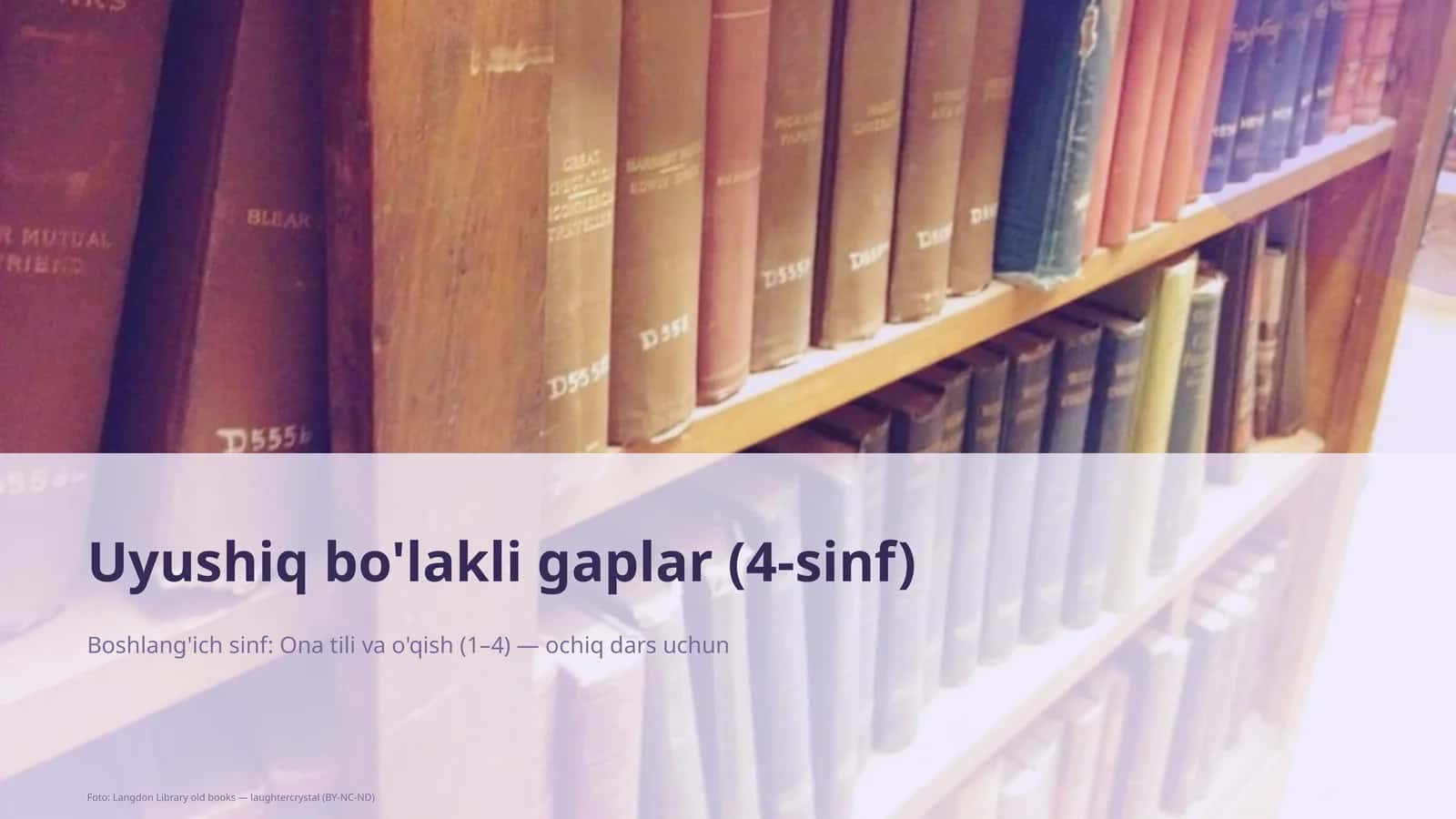 Uyushiq bo'lakli gaplar (4-sinf)