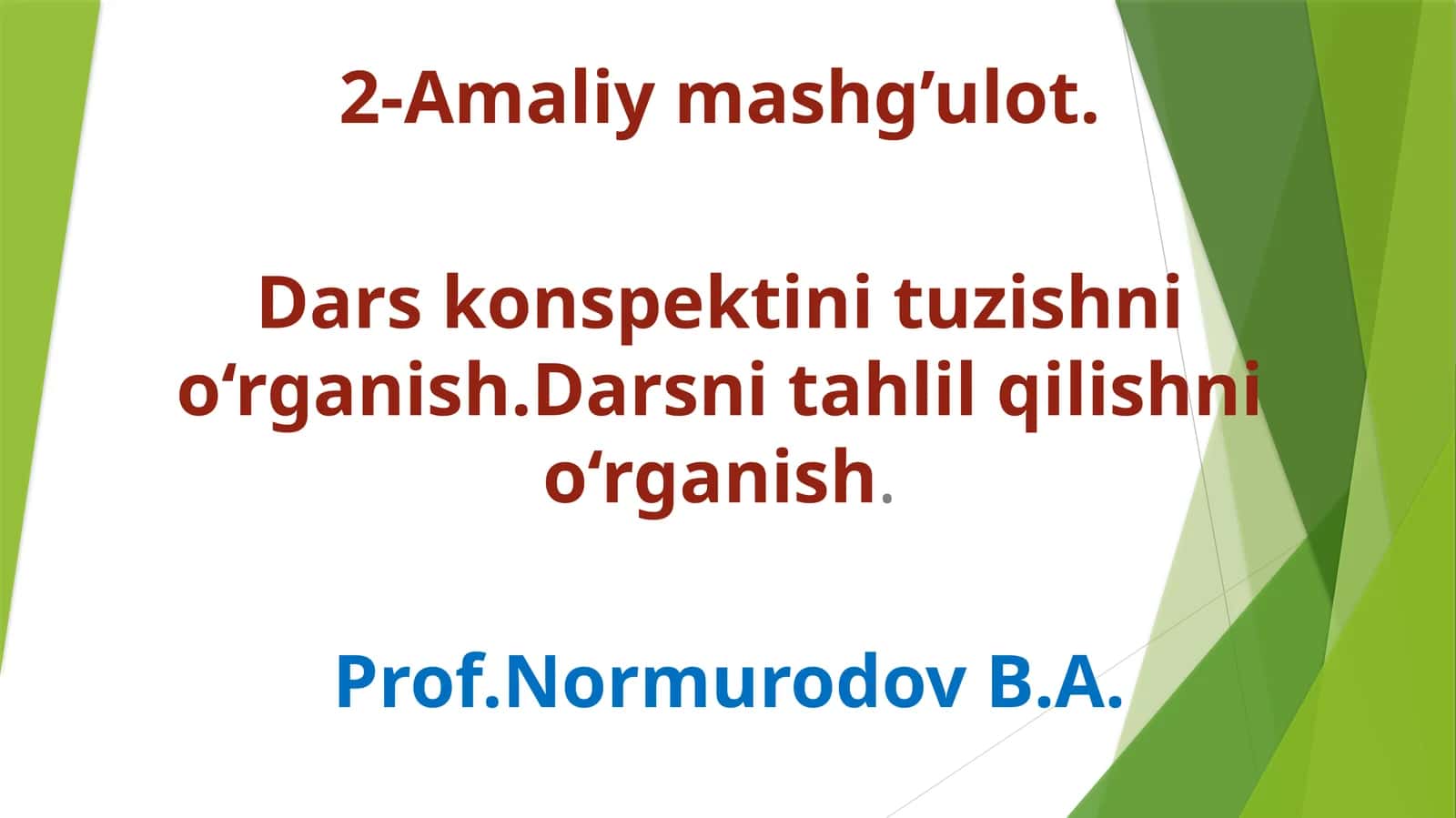 Kislotalarning kimyoviy xossalari