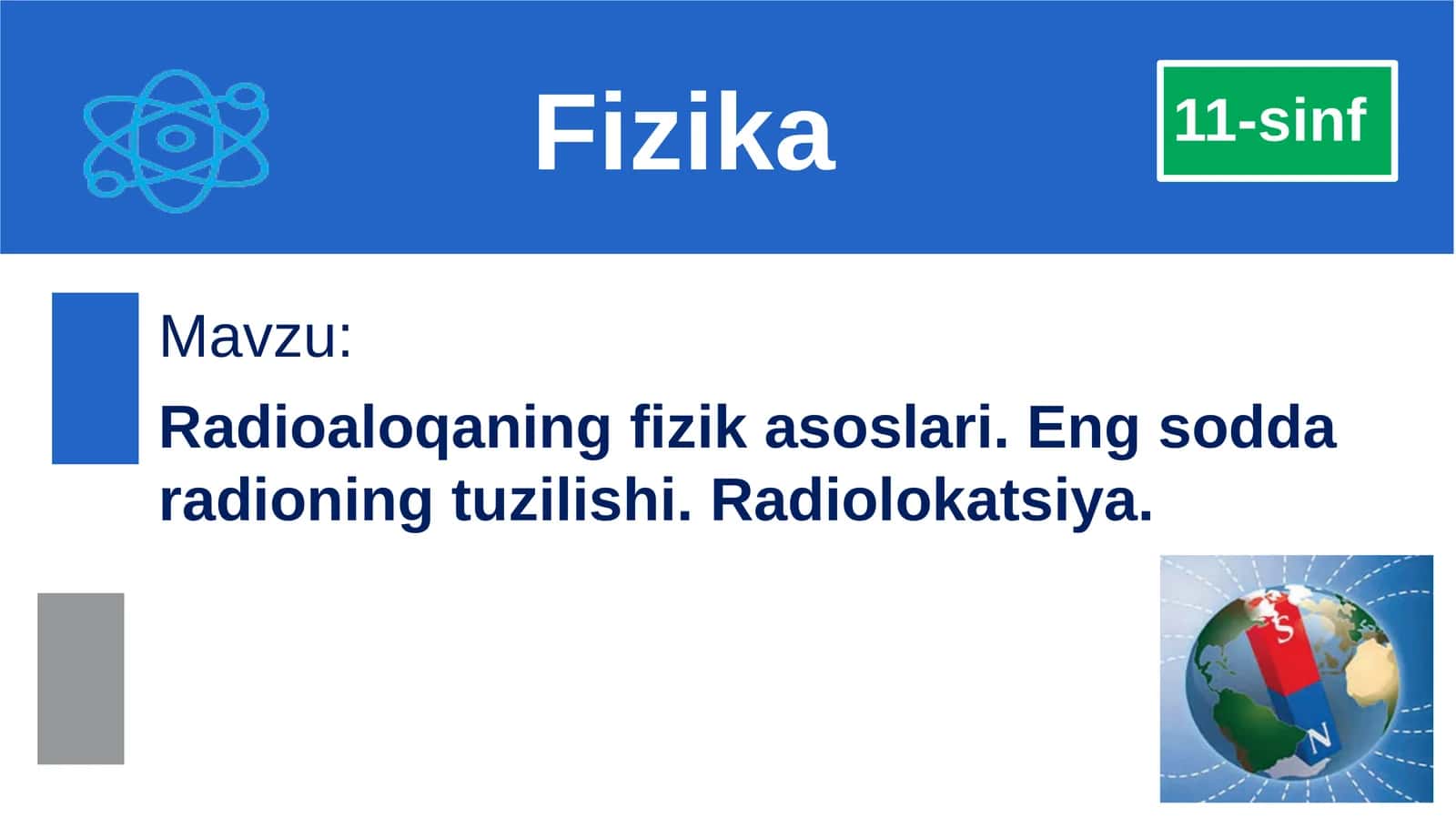 Radioaloqaning fizikasosi