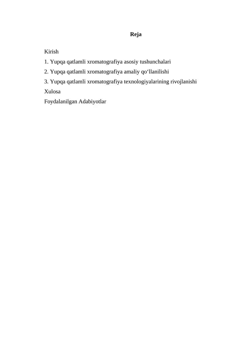 Yupqa qatlamli xromatografiya