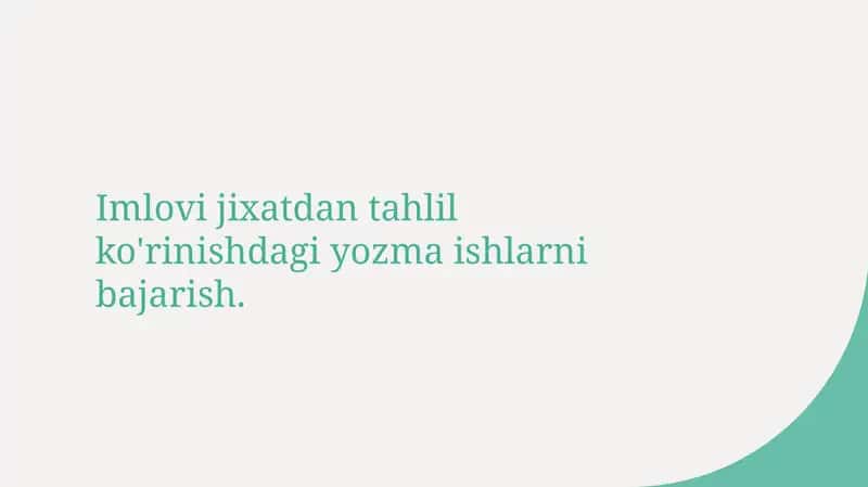 Imloviy yozma ishlar