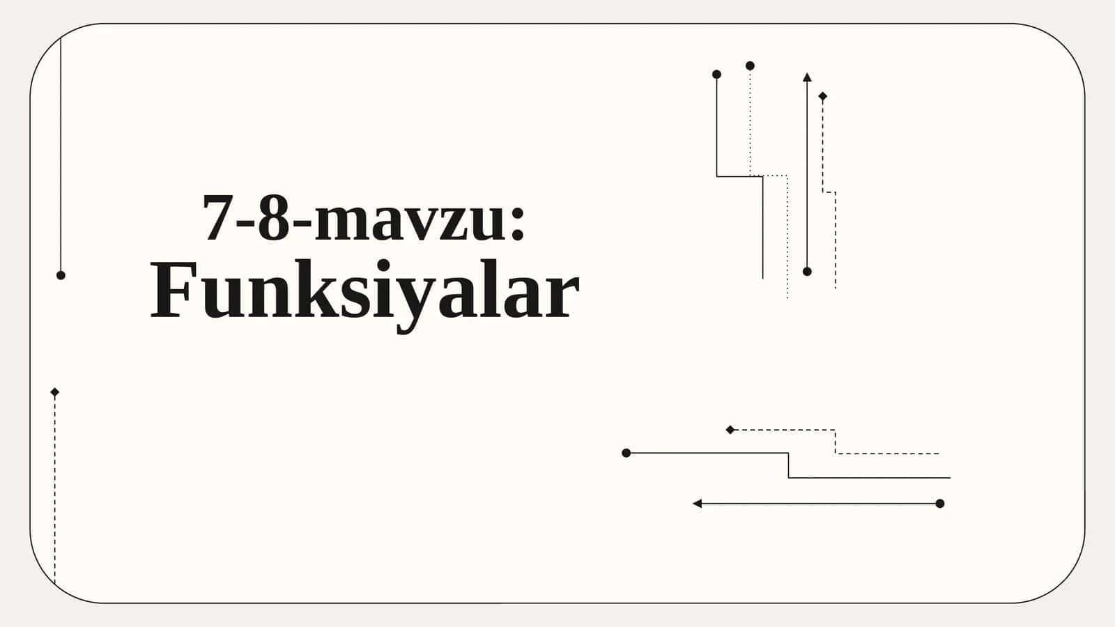 Funksiyalar