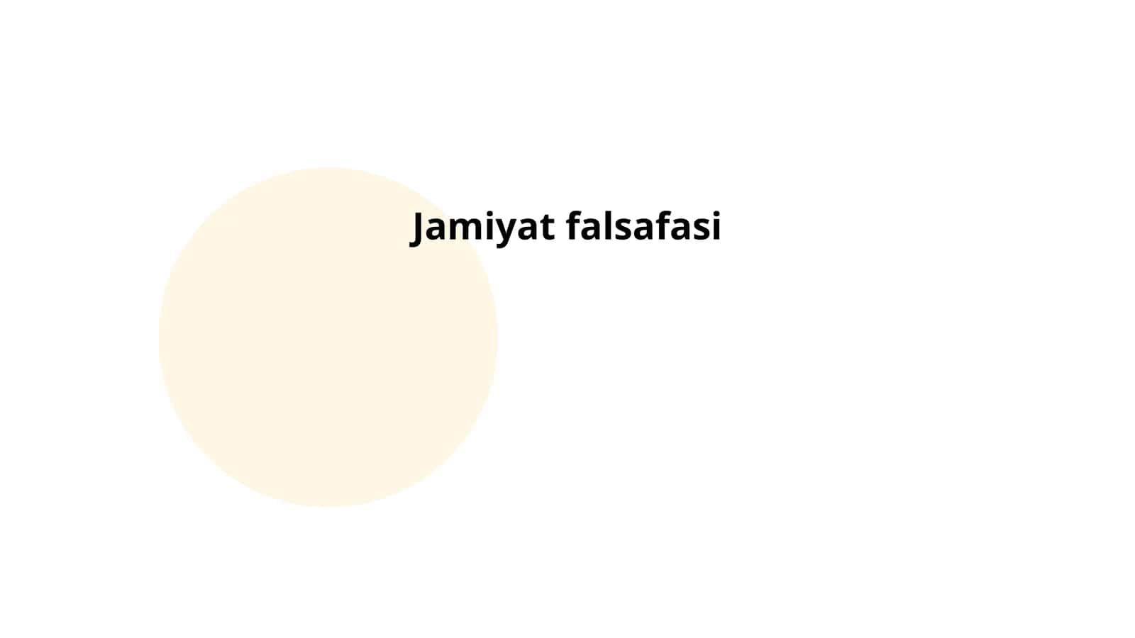 Jamiyat falsafasi