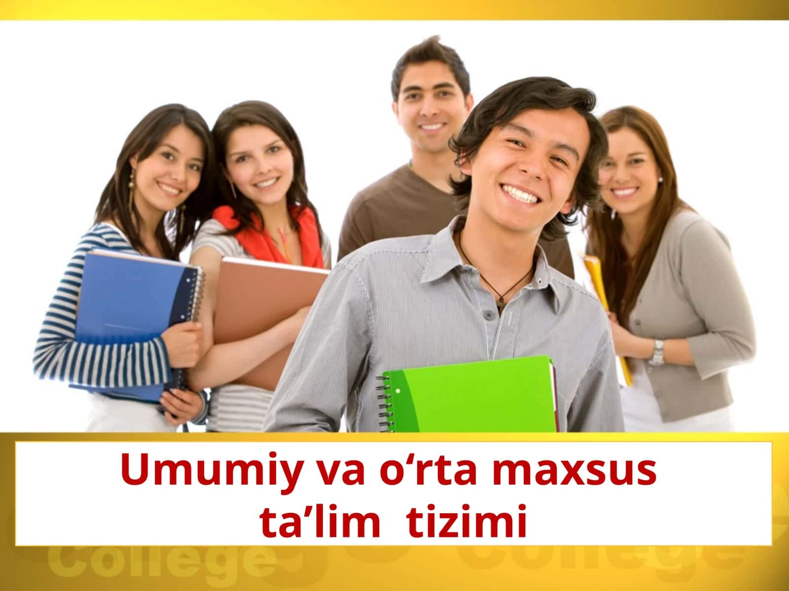 Umumiy va o‘rta maxsus ta’lim tizimi