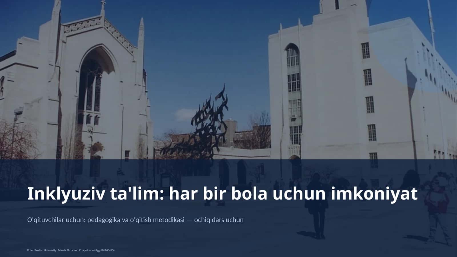 Inklyuziv ta'lim: har bir bola uchun imkoniyat