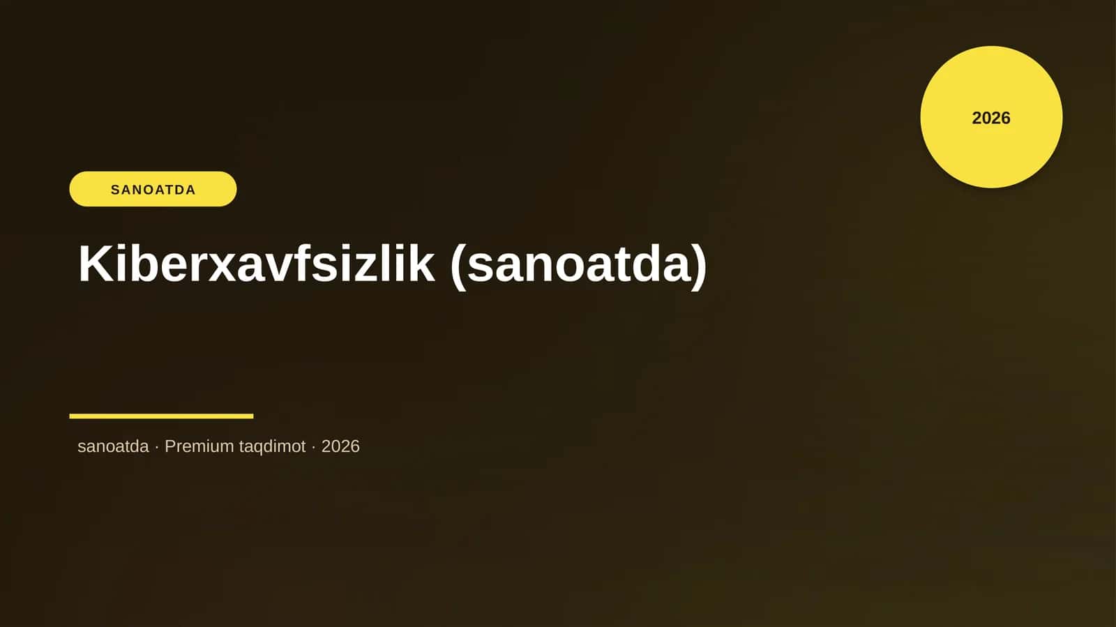 Kiberxavfsizlik (sanoatda)