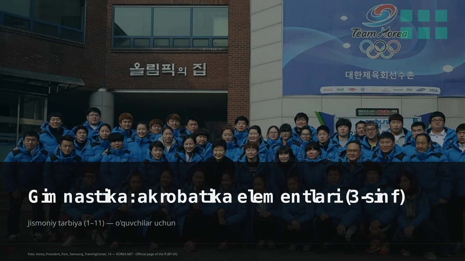 Gimnastika: akrobatika elementlari (3-sinf)