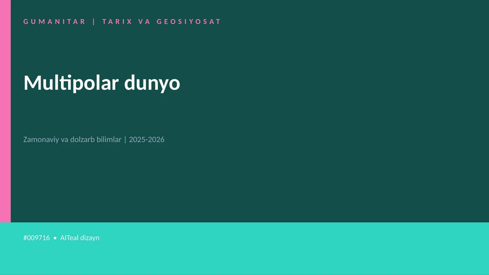 Multipolar dunyo