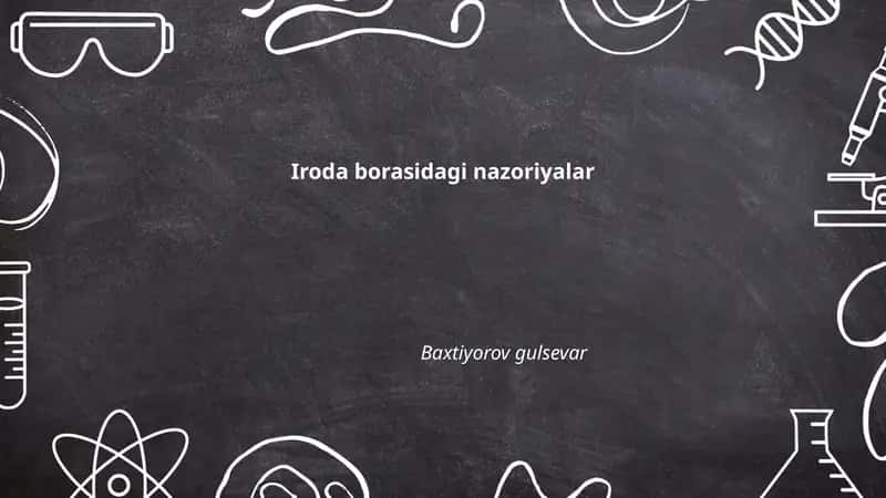 Iroda borasidagi nazoriyalar