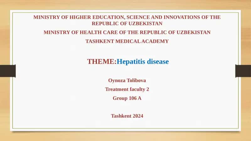 Hepatitisdisease