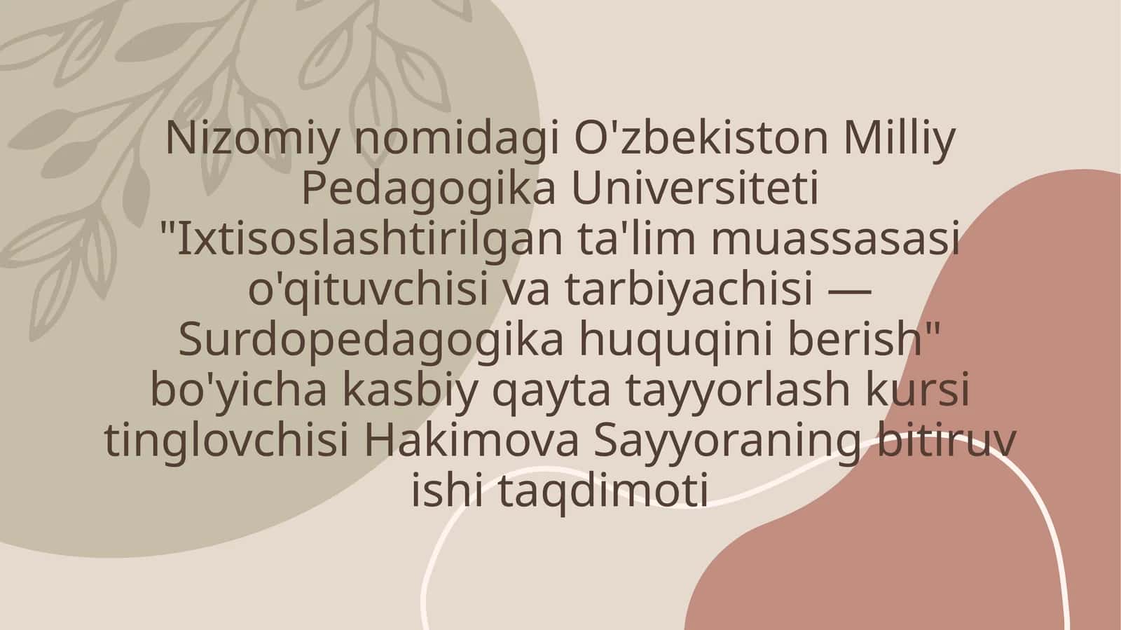 ZAIF ESHITUVCHI BOLALARGA AXLOQIY TARBIYA BERISH METODLARI VA VOSITALARI