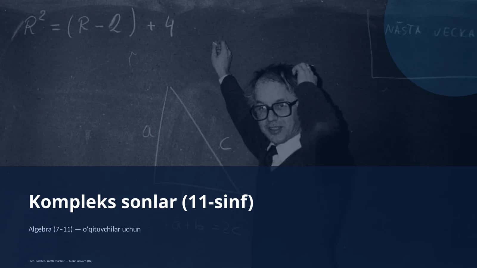 Kompleks sonlar (11-sinf)