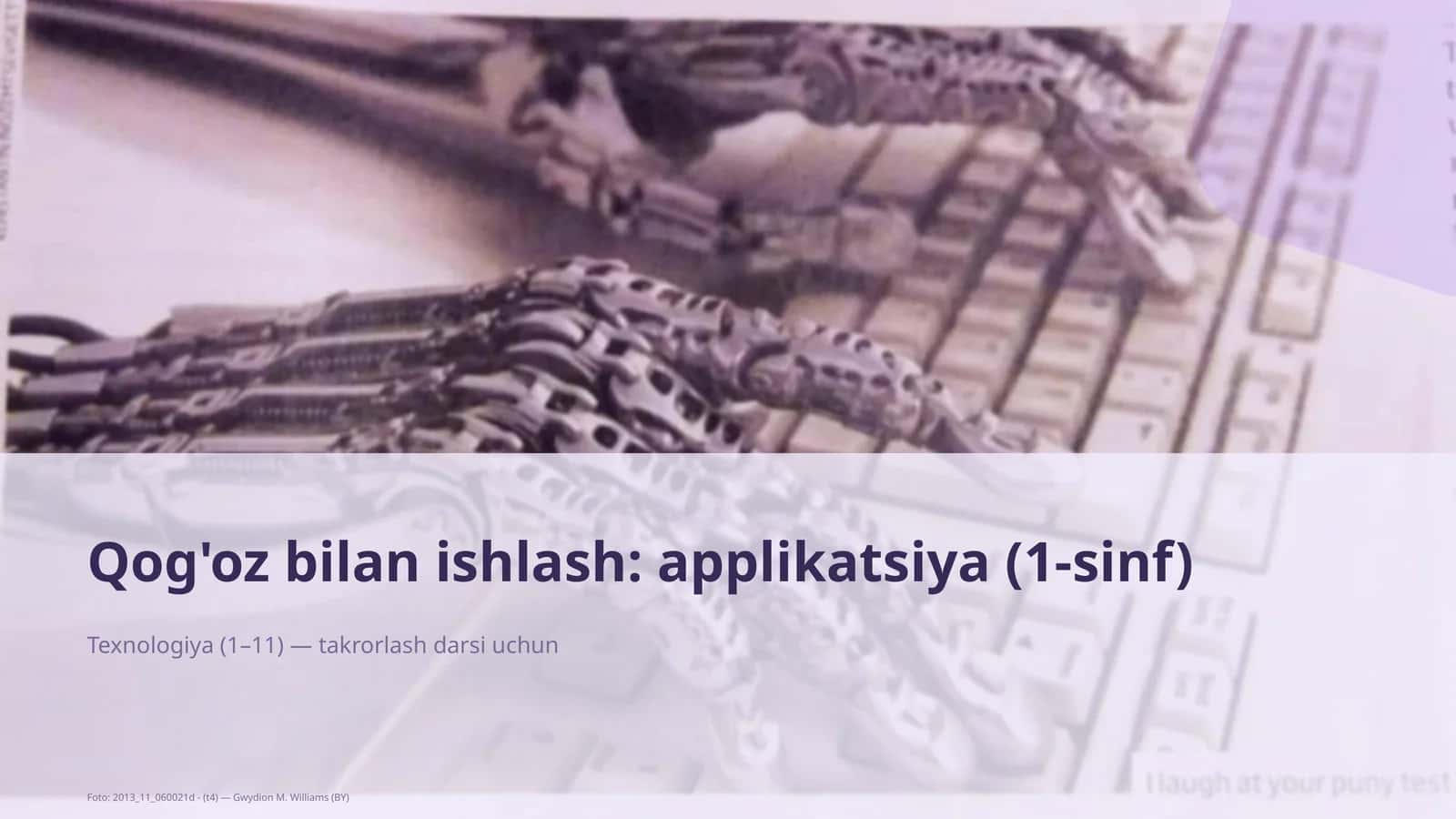 Qog'oz bilan ishlash: applikatsiya (1-sinf)
