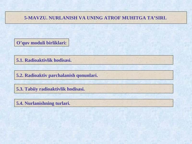 Radioaktiv parchalanish qonunlari