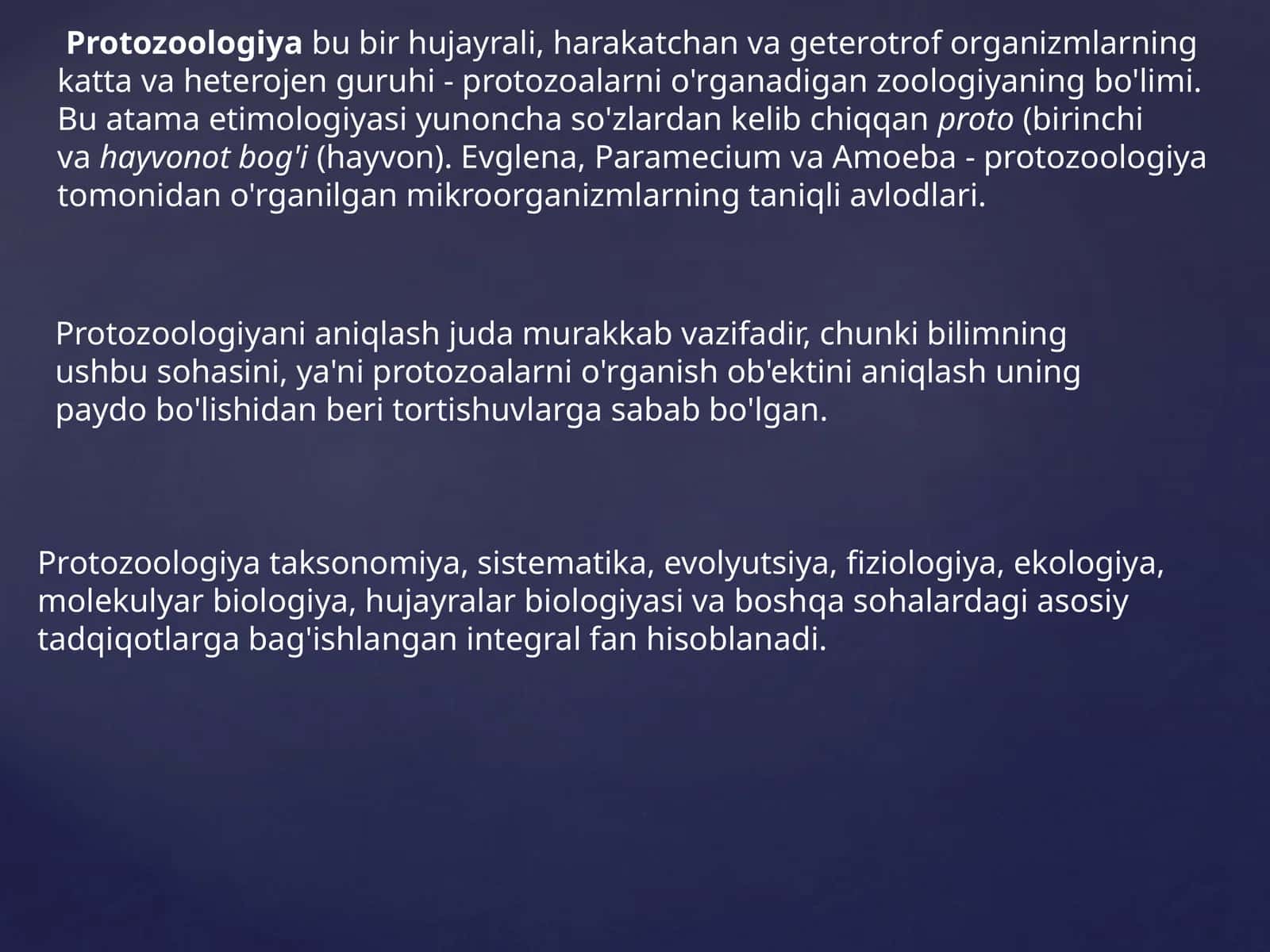 Protozoologiya