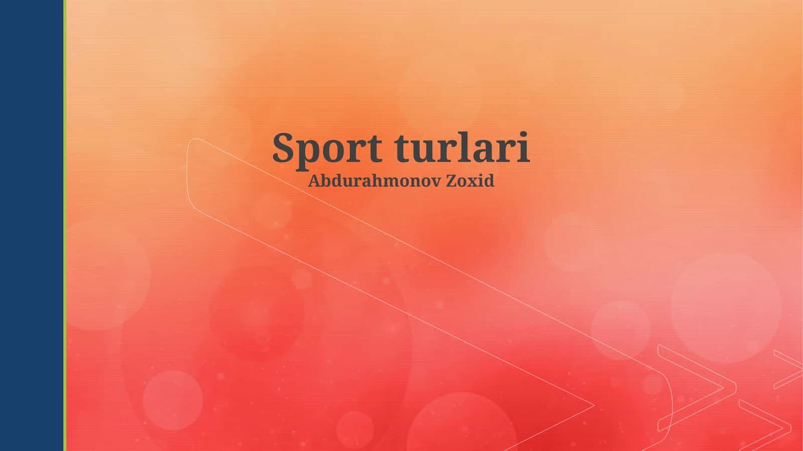 Sport turlari
