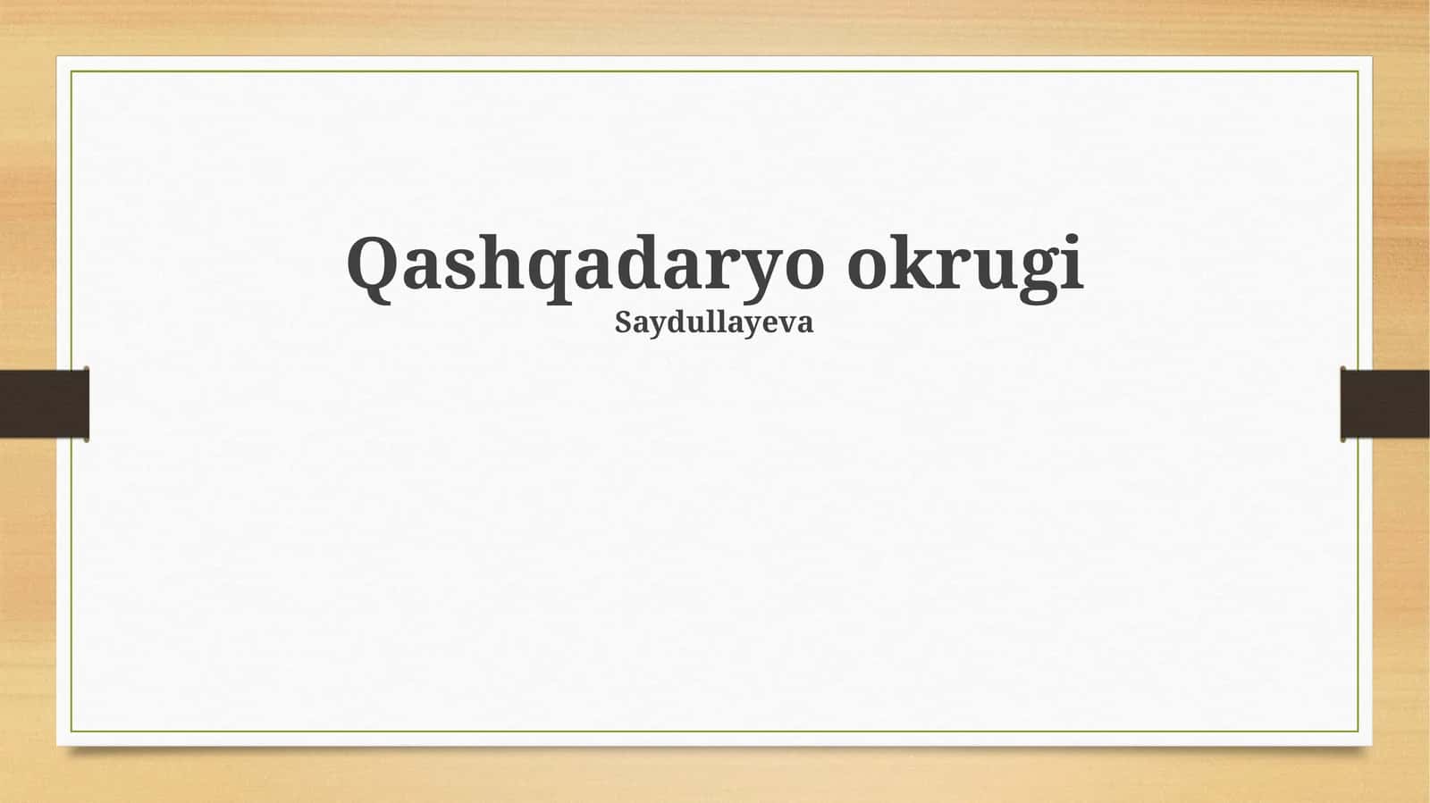 Qashqadaryo okrugi