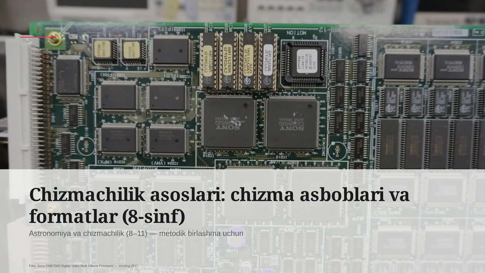 Chizmachilik asoslari: chizma asboblari va formatlar (8-sinf)