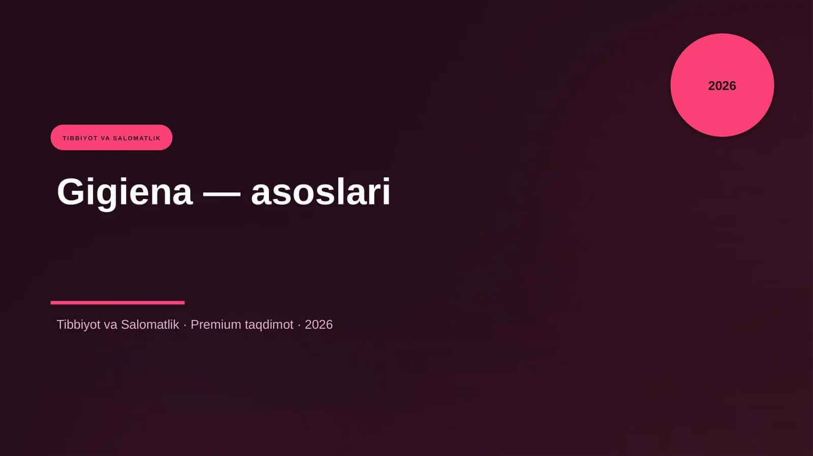 Gigiena — asoslari