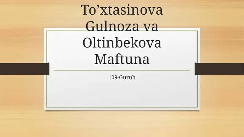 Tibbiyotda ishchio’rinlarini avtomatlashtirish
