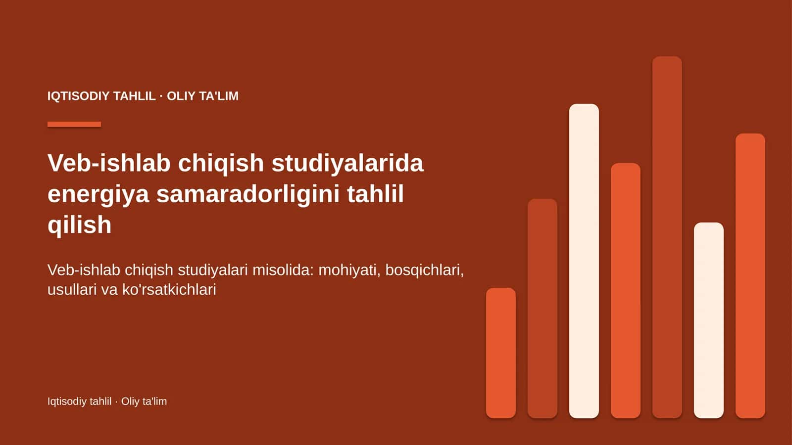 veb ishlab chiqish studiyalarida energiya samaradorligini tahlil qilish 4665