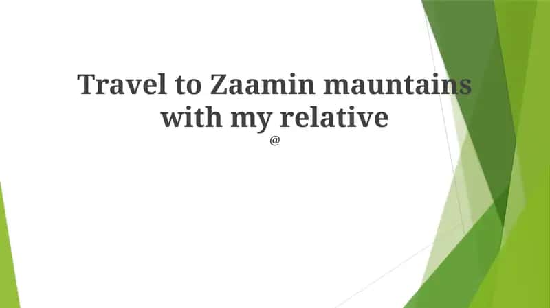 Memories Made in Zaamin
