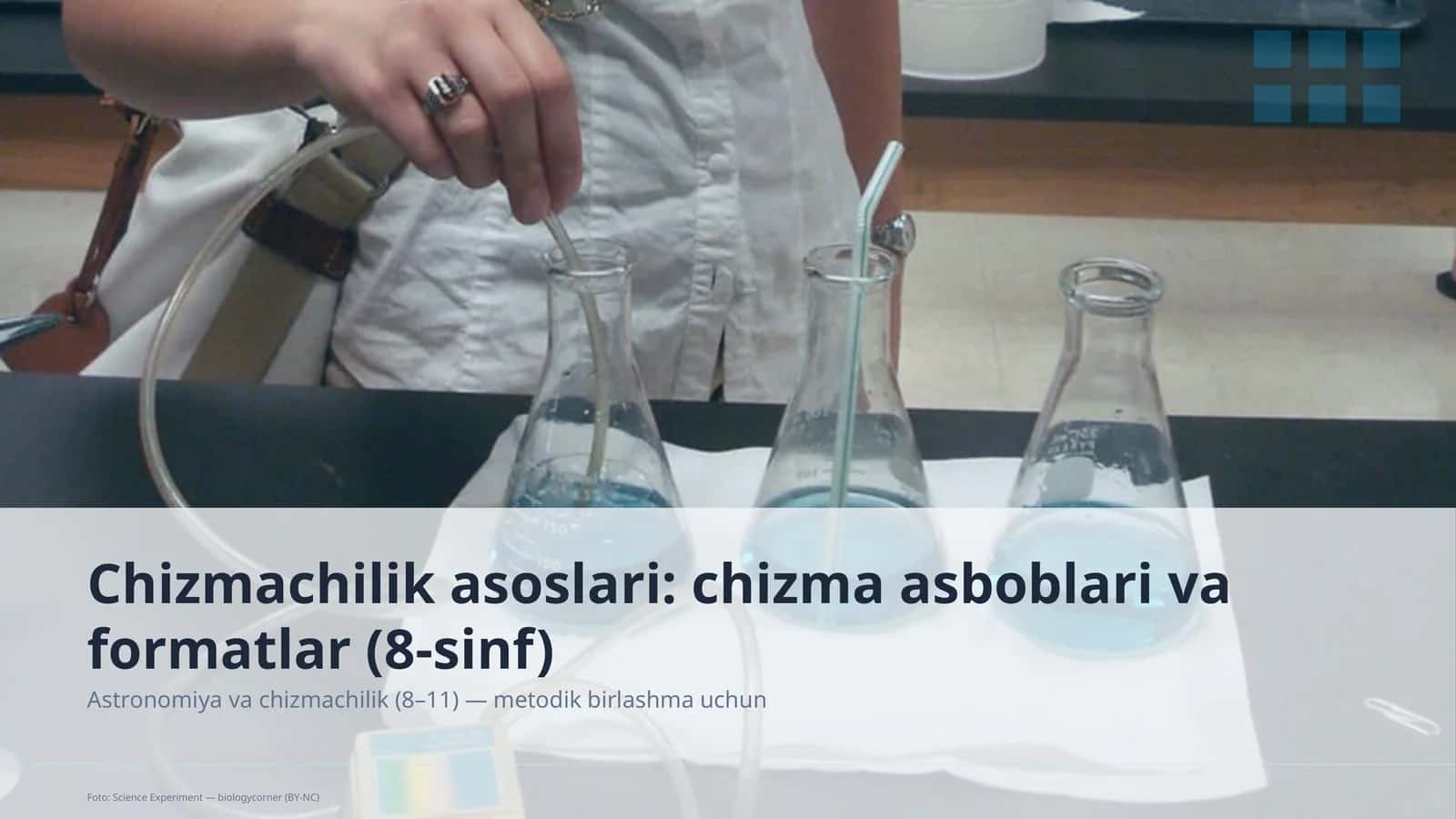 Chizmachilik asoslari: chizma asboblari va formatlar (8-sinf)