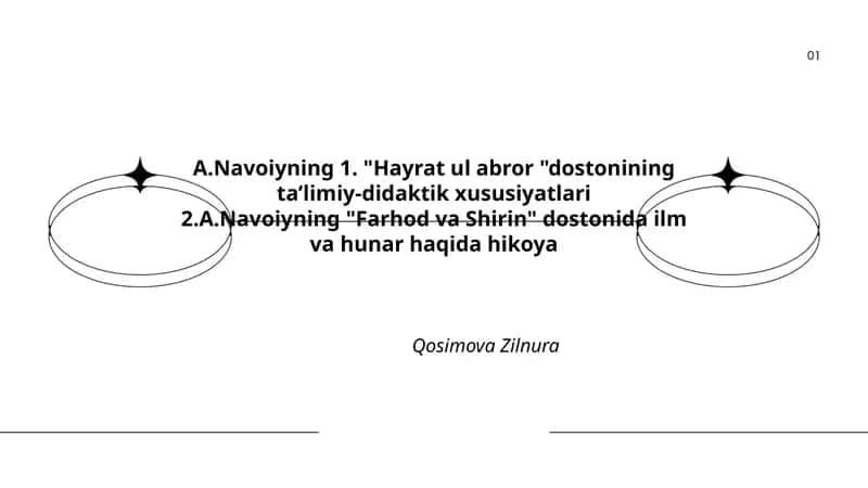 Hayrat ul Abror dostonining ta’limiy-didaktik xususiyatlari