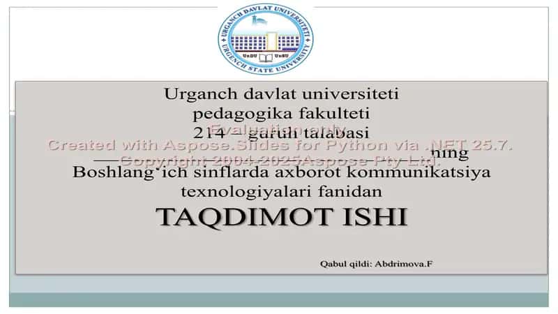 Ta’lim texnologiyasini tuzilishini tushuntirish