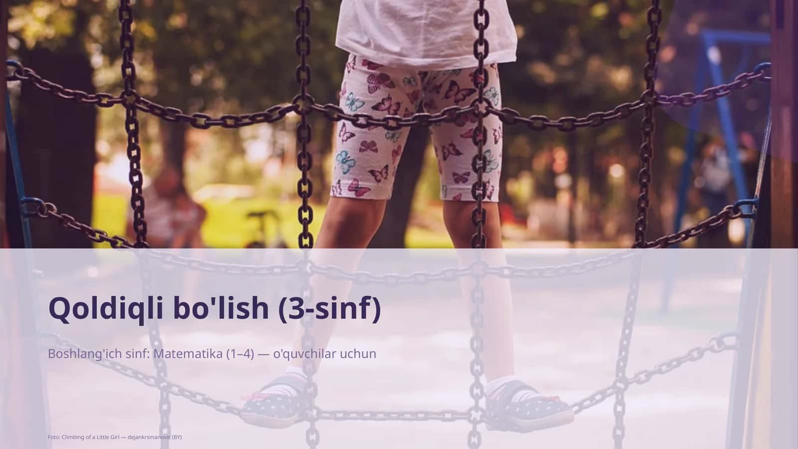 Qoldiqli bo'lish (3-sinf)