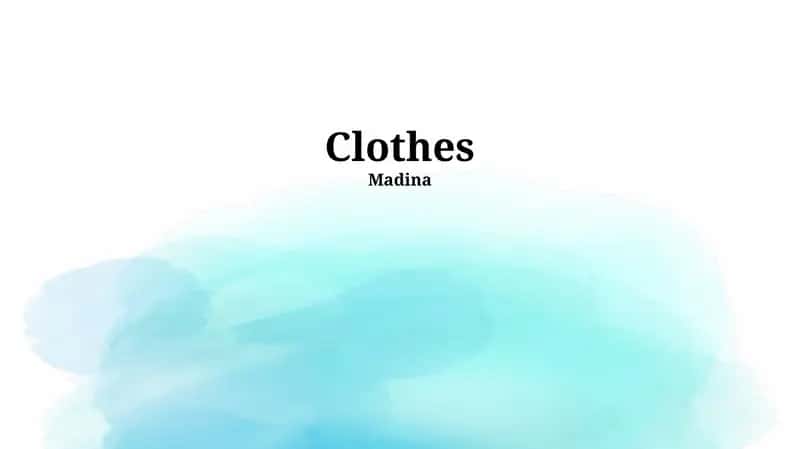 Clothing and Identity