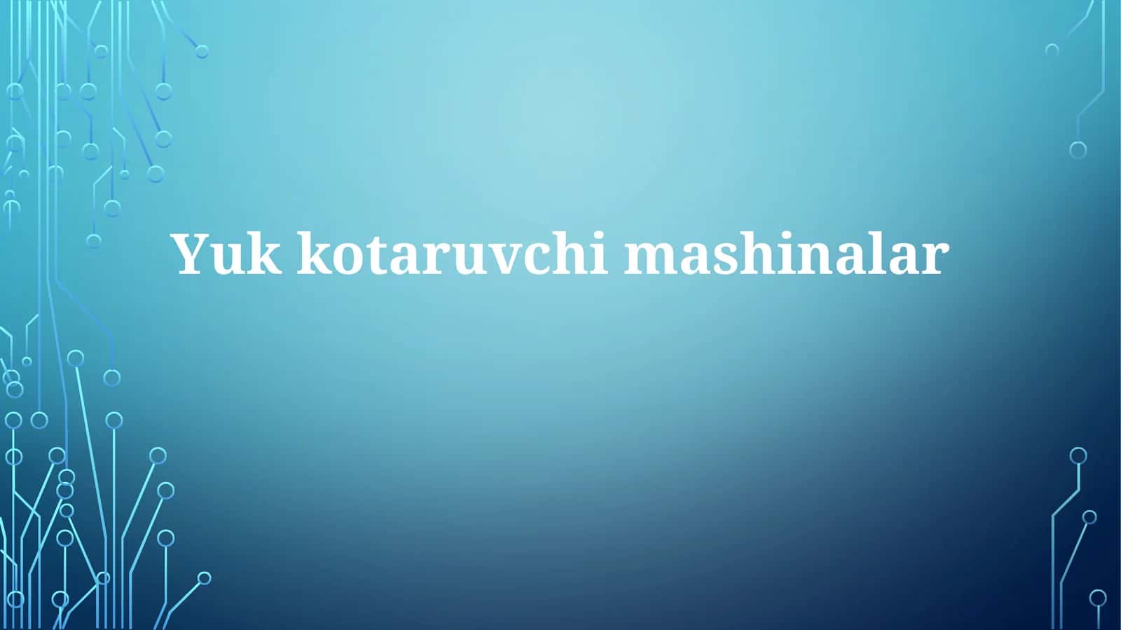 Yukkotaruvchimashinalar