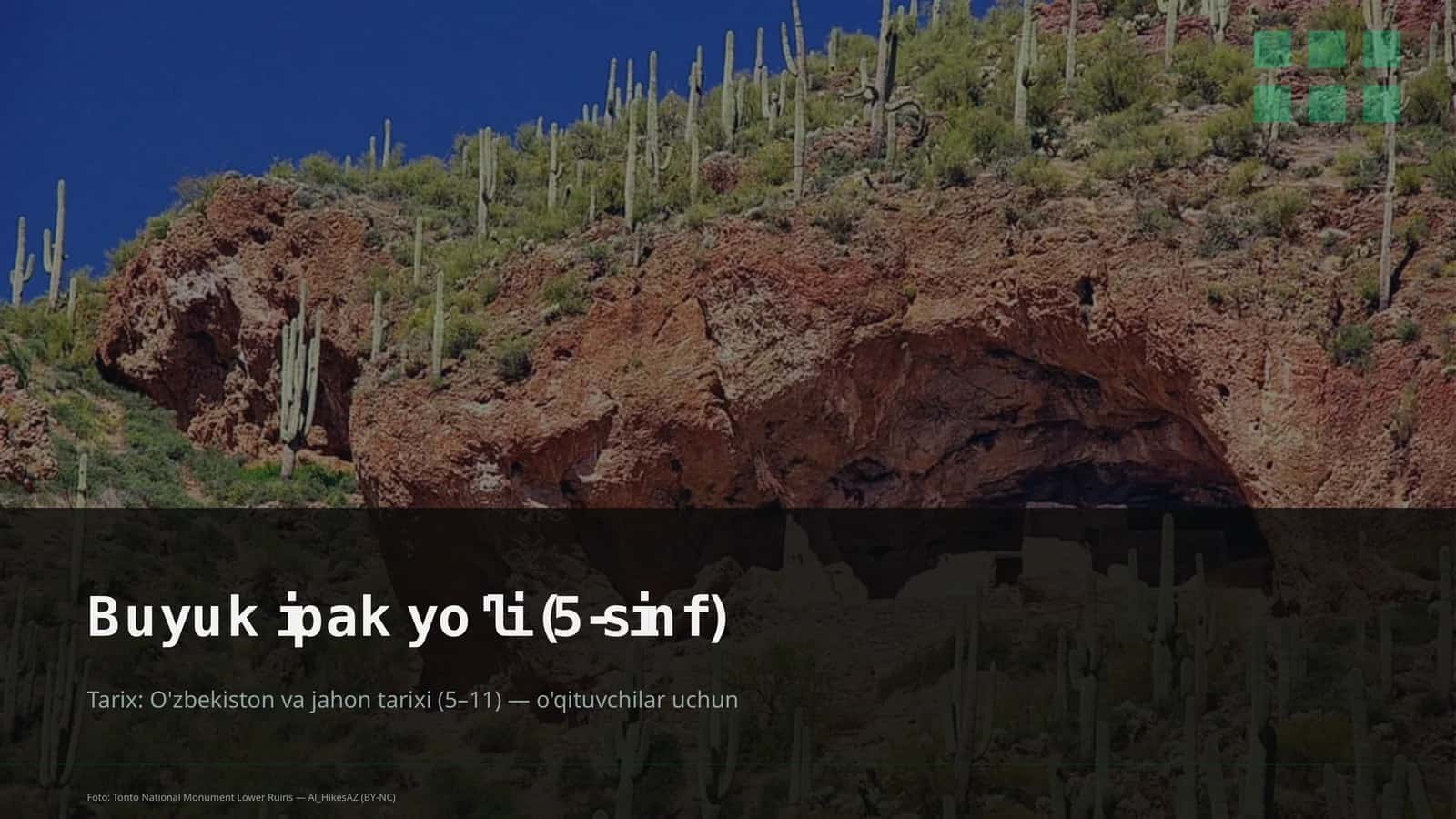 Buyuk ipak yo'li (5-sinf)