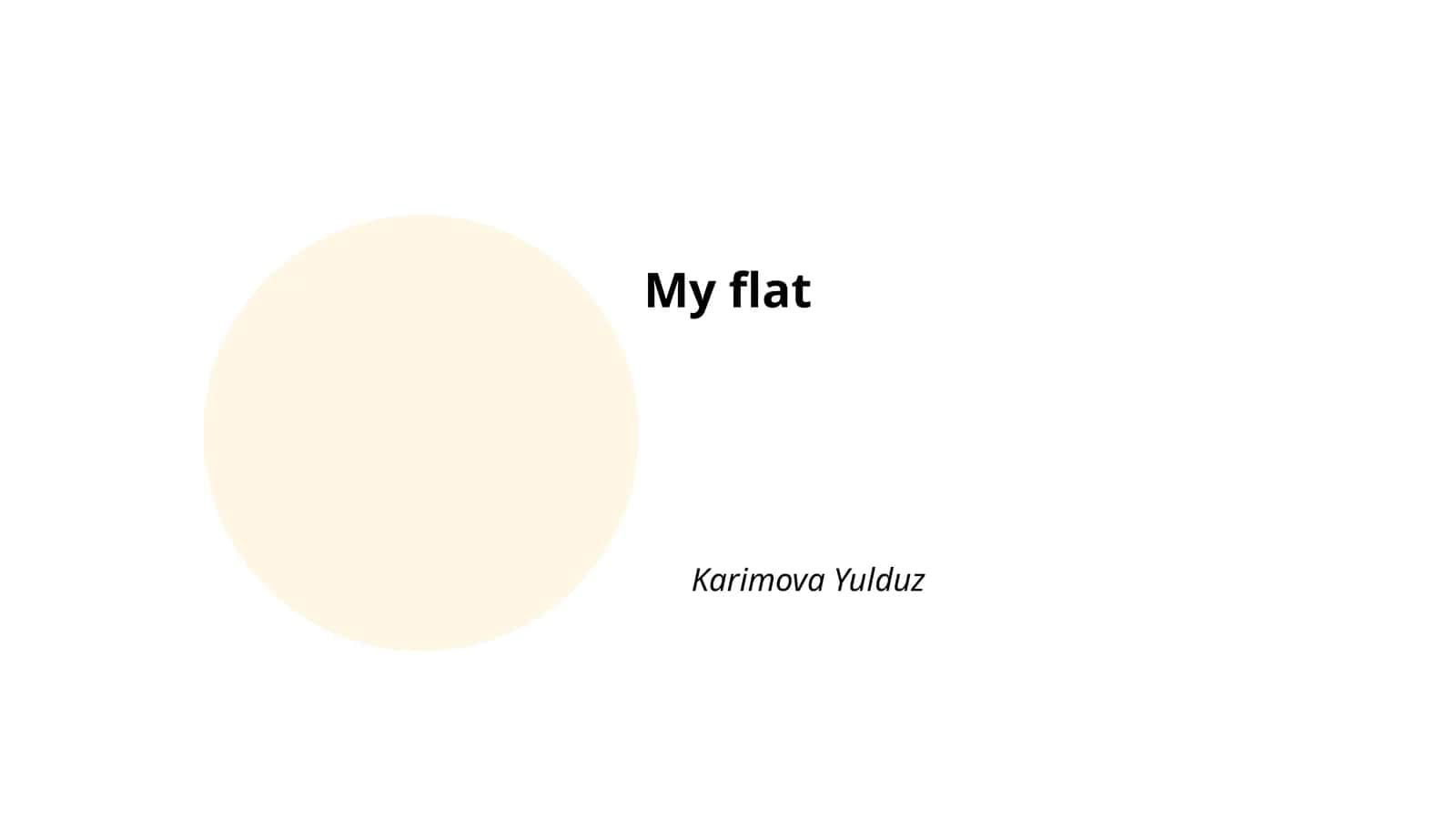 My flat