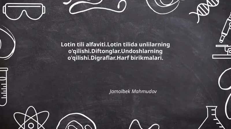 Lotin Tili Alfabeti