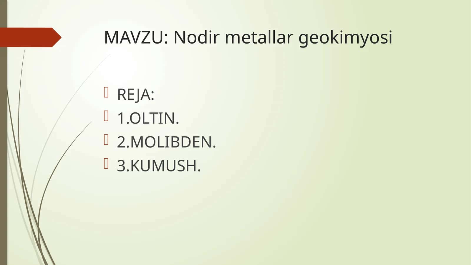 Nodir metallar geokimyosi