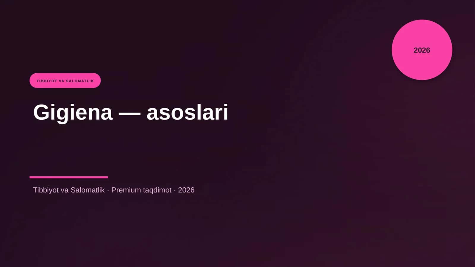 Gigiena — asoslari