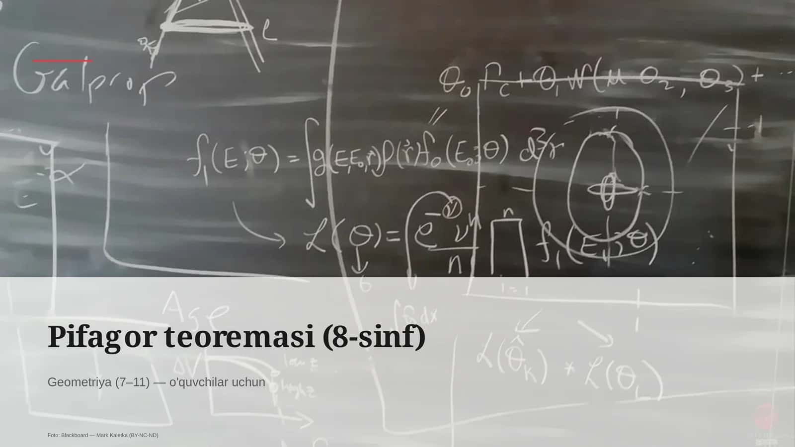 Pifagor teoremasi (8-sinf)