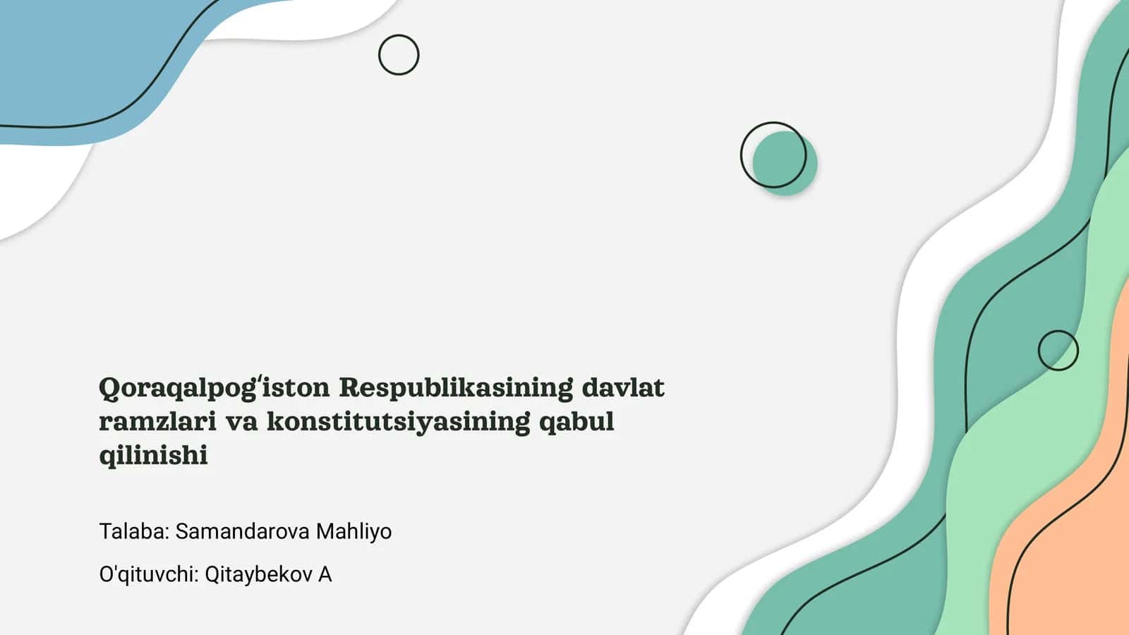 Qoraqalpogʻiston Respublikasining davlat ramzlari va konstitutsiyasining qabul qilinishi