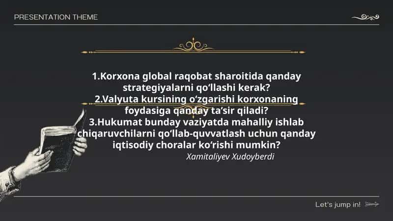 Hukumatning mahalliy ishlab chiqaruvchilarni qo‘llab-quvvatlash iqtisodiy choralar