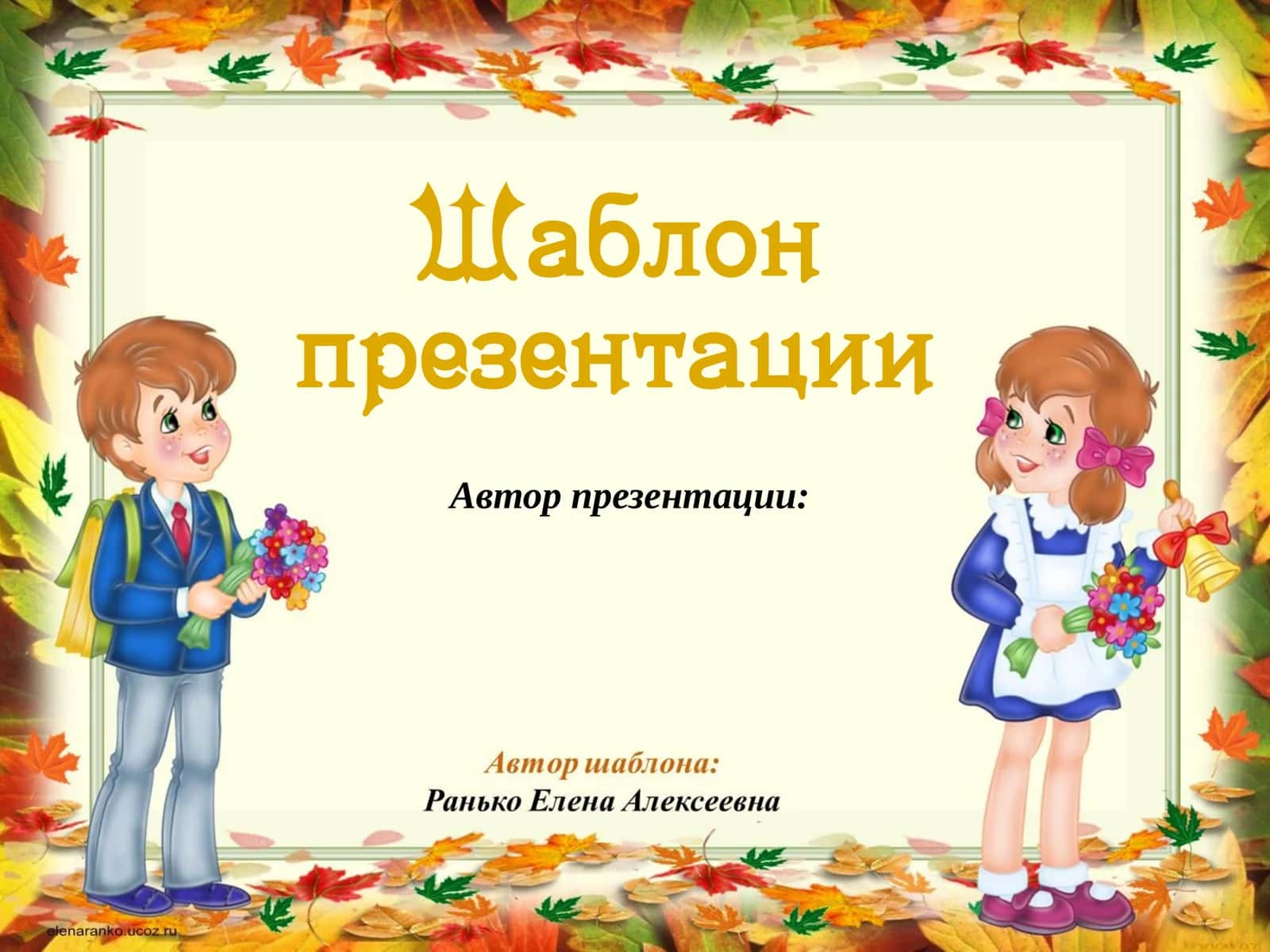 Шаблон презентации