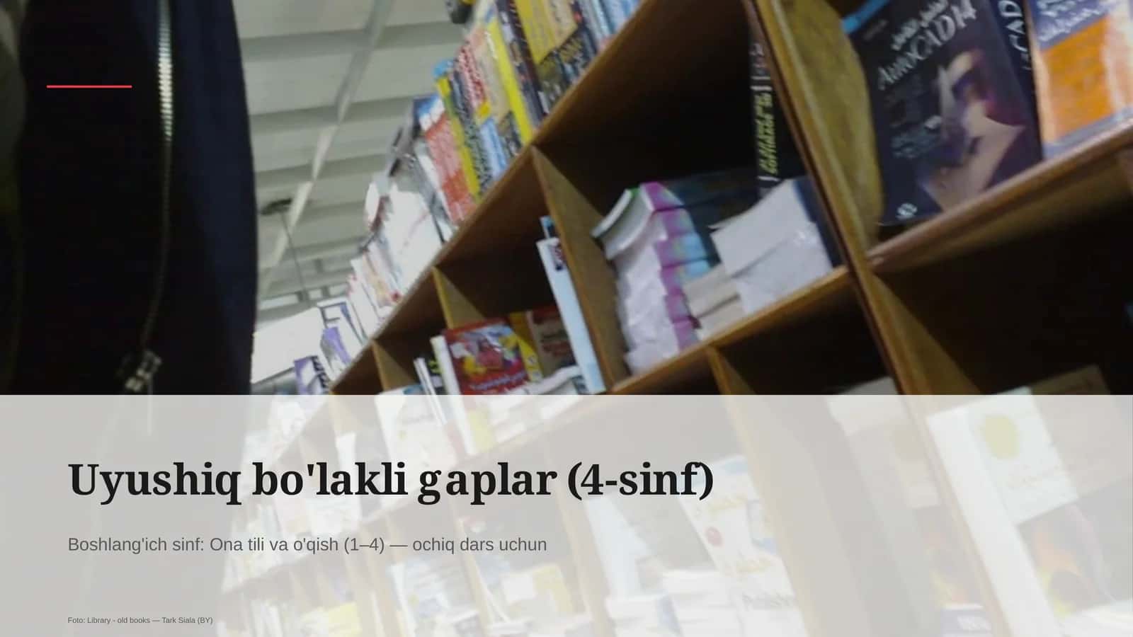 Uyushiq bo'lakli gaplar (4-sinf)