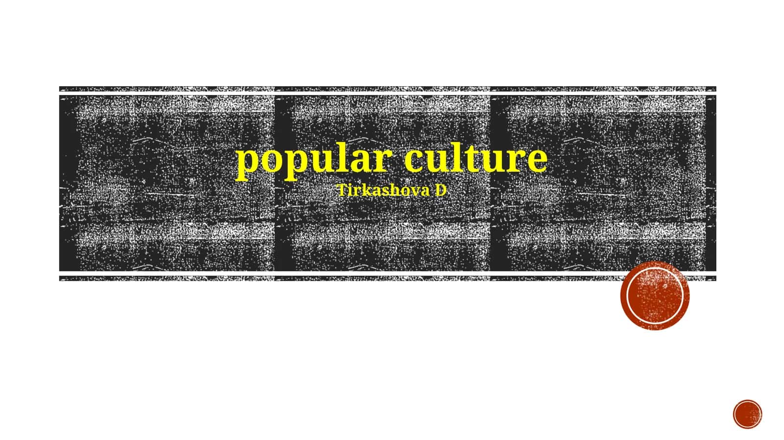 popular culture