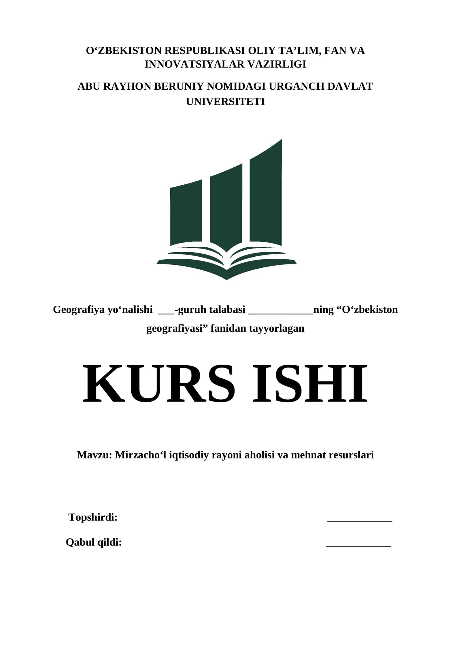 Mirzacho‘l iqtisodiy rayoni aholisi va mehnat resurslari