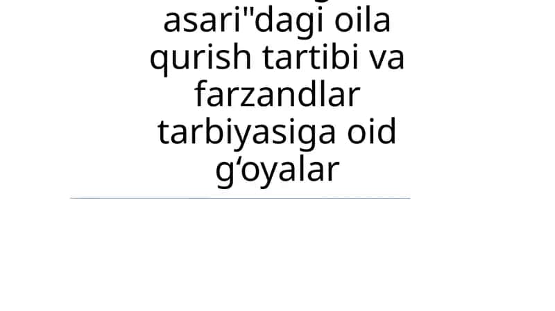 Fitratning "Oila asari"