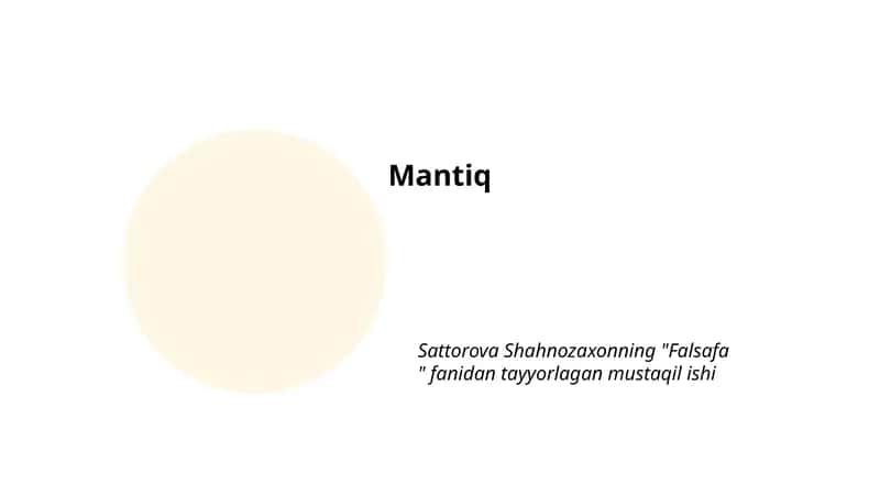Mantiq