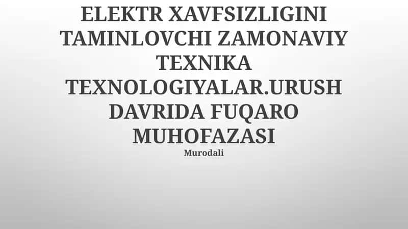 Zaxira Energetika Tizimlari va Generatorlari